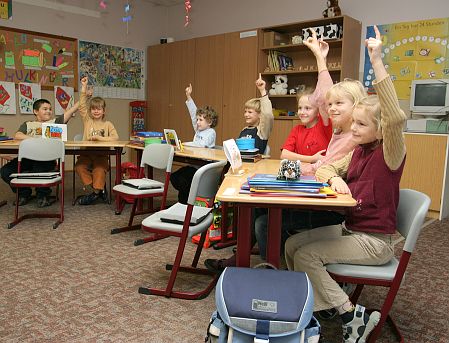 Blick in ein Klassenzimmer